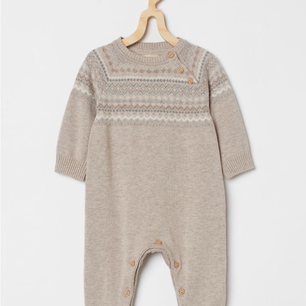 Knit Fair Isle style organic pajamas by H&M